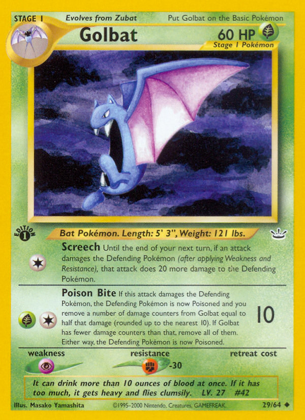 Golbat 29/64 Neo Revelation