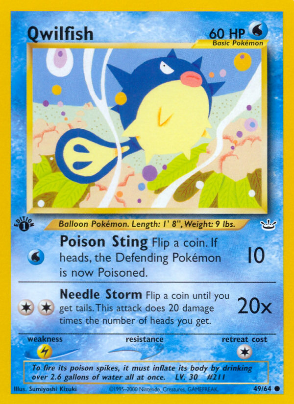 Qwilfish 49/64 Neo Revelation