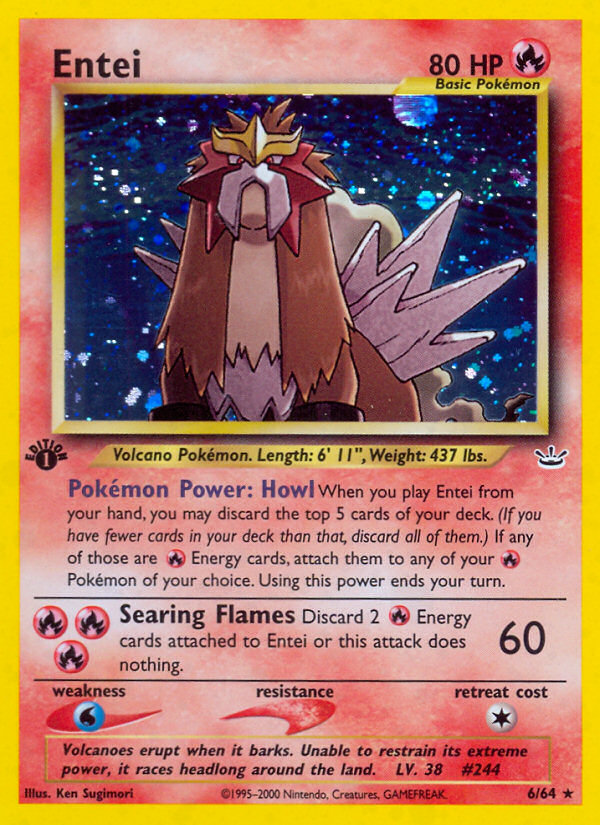 Entei 6/64 Neo Revelation