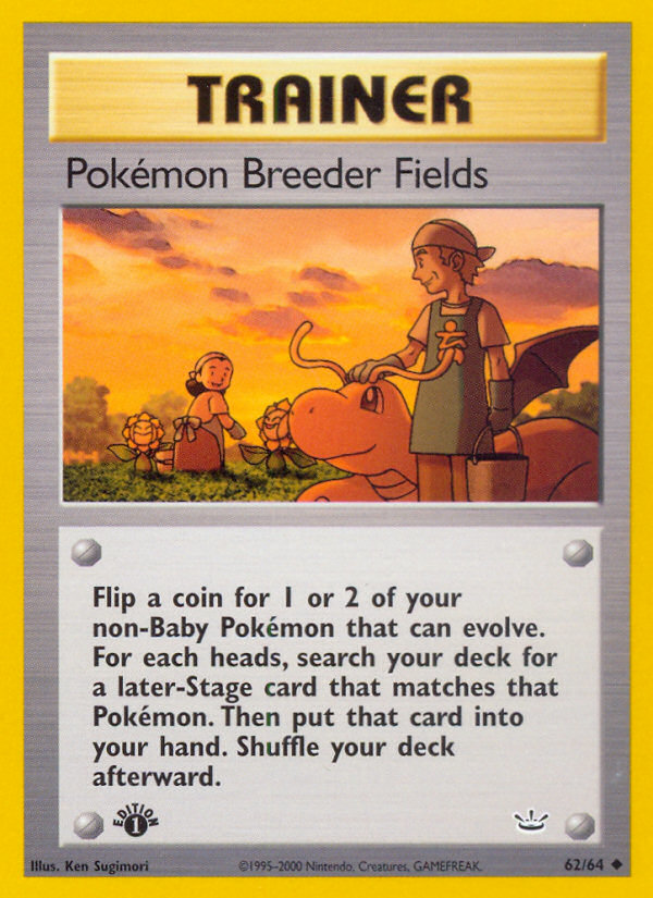 Pokémon Breeder Fields 62/64 Neo Revelation