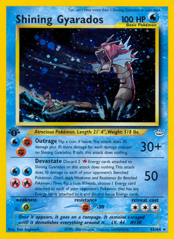 Shining Gyarados 65/64 Neo Revelation