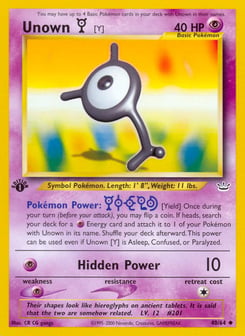 Unown [Y] 40/64 Neo Revelation