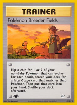 Pokémon Breeder Fields 62/64 Neo Revelation