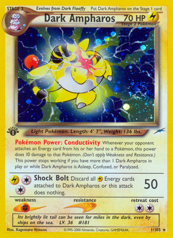 Dark Ampharos 1/105 Neo Destiny