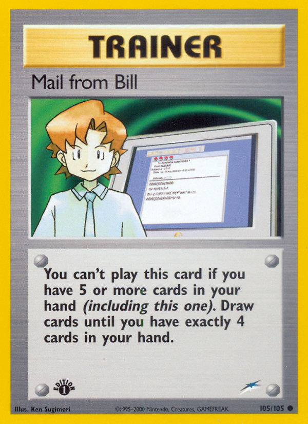Mail from Bill 105/105 Neo Destiny
