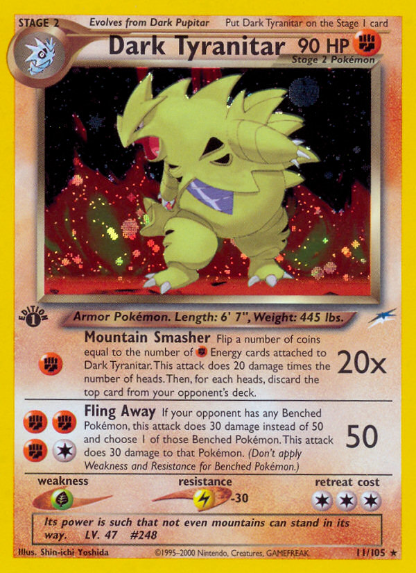 Dark Tyranitar 11/105 Neo Destiny