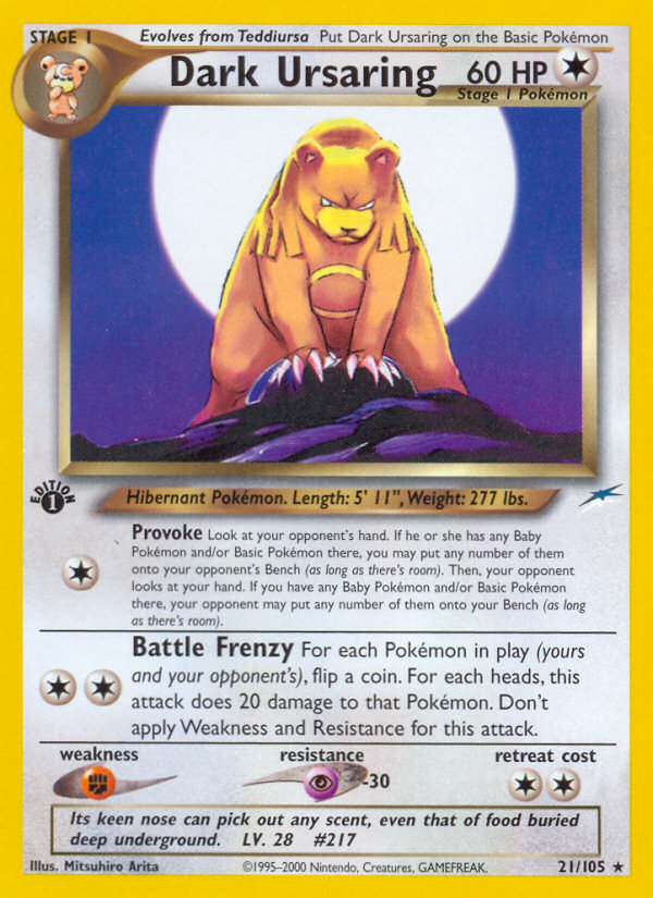 Dark Ursaring 21/105 Neo Destiny