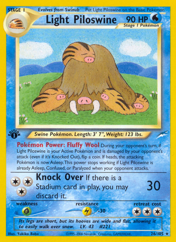 Light Piloswine 26/105 Neo Destiny