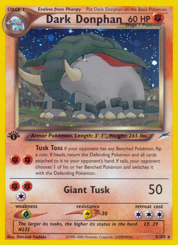 Dark Donphan 3/105 Neo Destiny