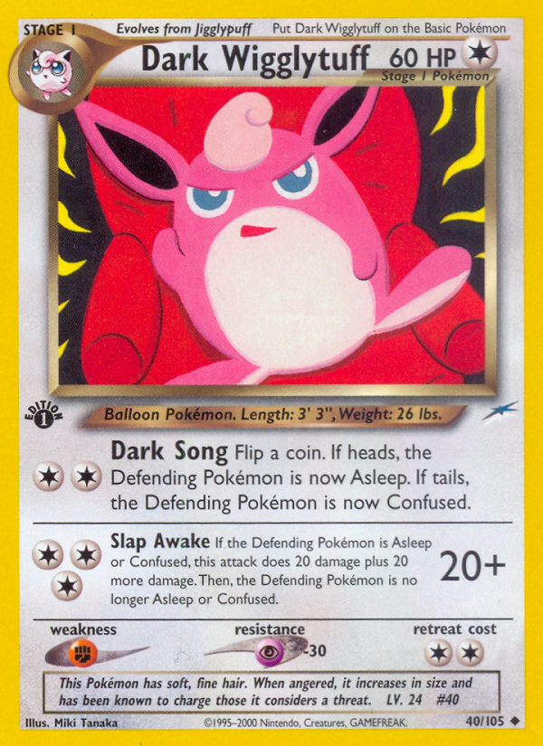 Dark Wigglytuff 40/105 Neo Destiny