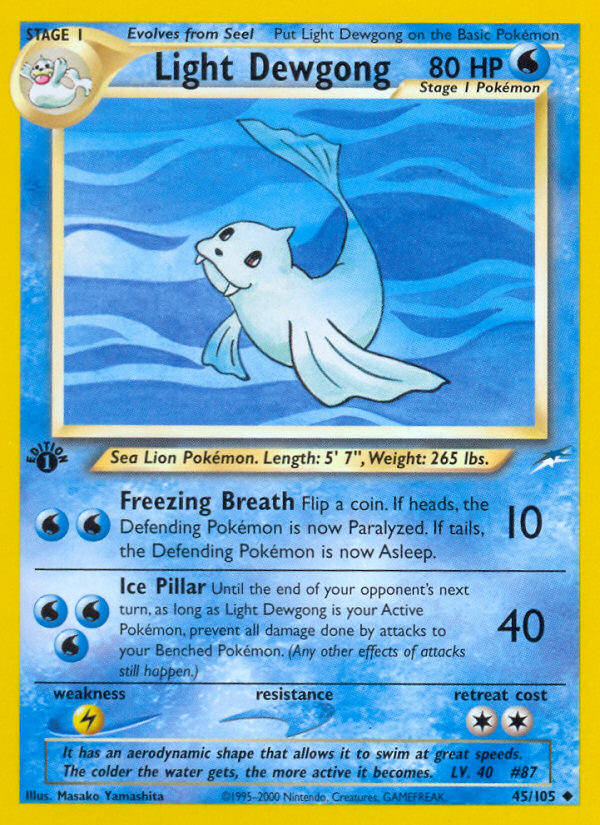Light Dewgong 45/105 Neo Destiny