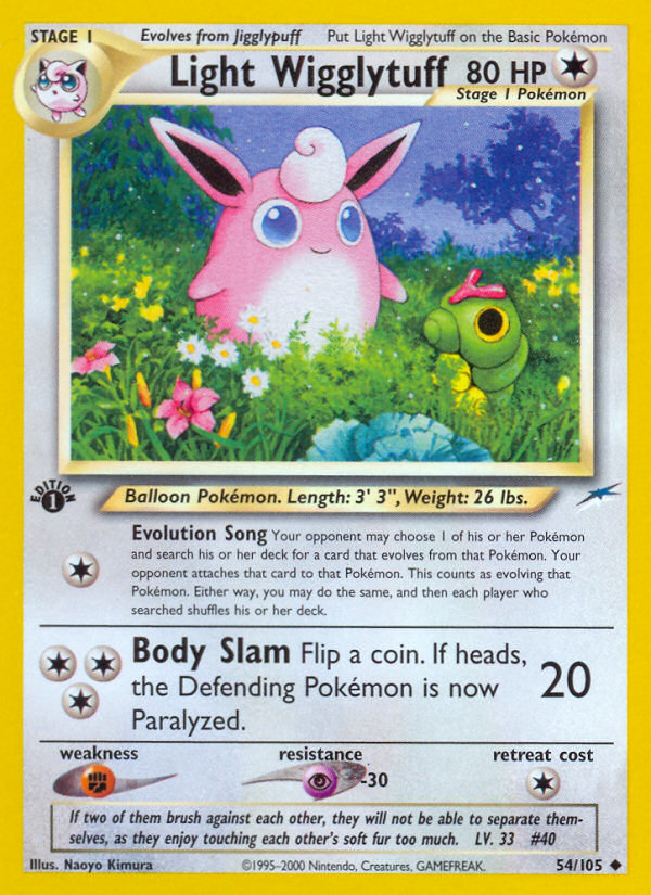 Light Wigglytuff 54/105 Neo Destiny