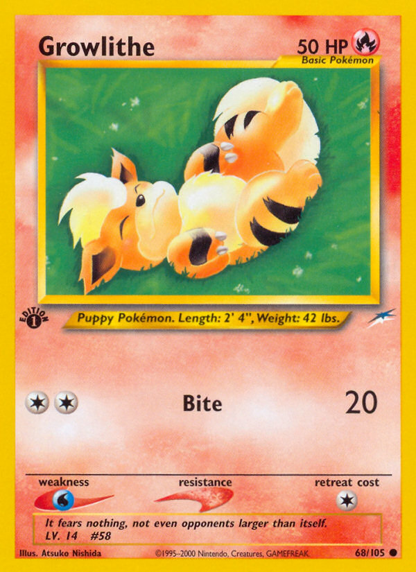 Growlithe 68/105 Neo Destiny