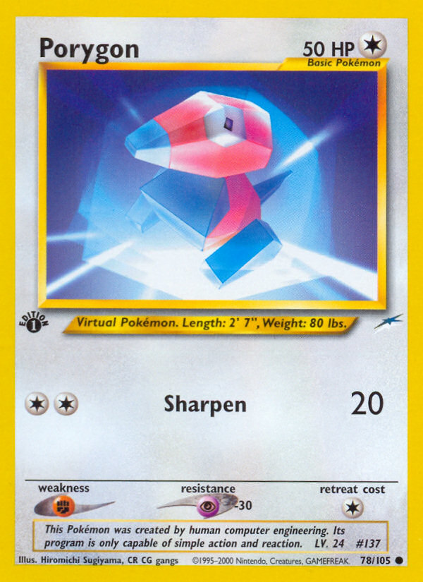 Porygon 78/105 Neo Destiny