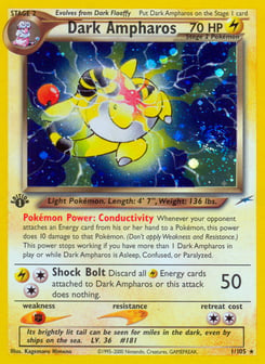 Dark Ampharos 1/105 Neo Destiny