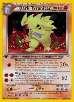 Dark Tyranitar 11/105 Neo Destiny