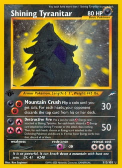 Shining Tyranitar 113/105 Neo Destiny