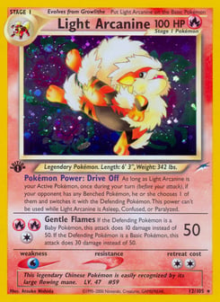 Light Arcanine 12/105 Neo Destiny
