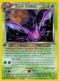 Dark Crobat 2/105 Neo Destiny