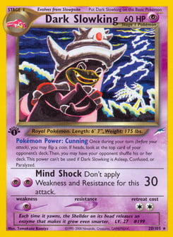 Dark Slowking 20/105 Neo Destiny