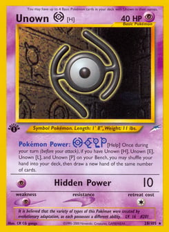 Unown [H] 28/105 Neo Destiny