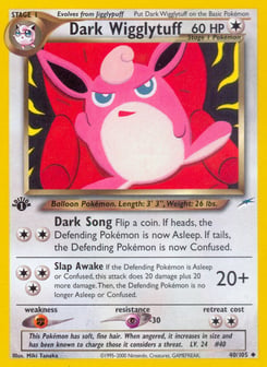 Dark Wigglytuff 40/105 Neo Destiny