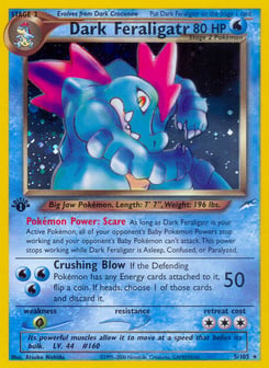 Dark Feraligatr 5/105 Neo Destiny