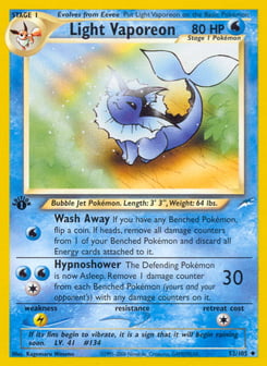 Light Vaporeon 52/105 Neo Destiny