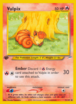 Vulpix 91/105 Neo Destiny