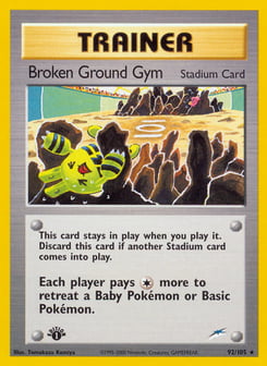Broken Ground Gym 92/105 Neo Destiny