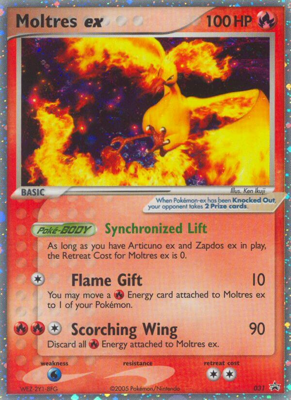 Moltres ex 031 Nintendo Black Star Promos