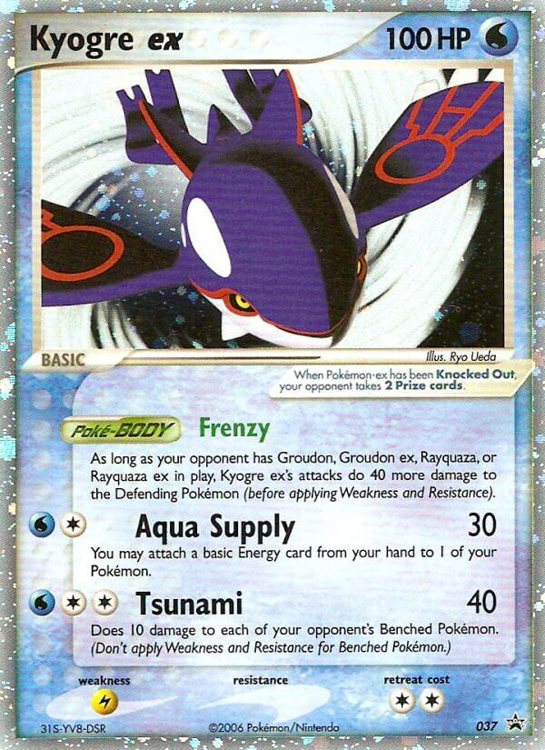 Kyogre ex 037 Nintendo Black Star Promos