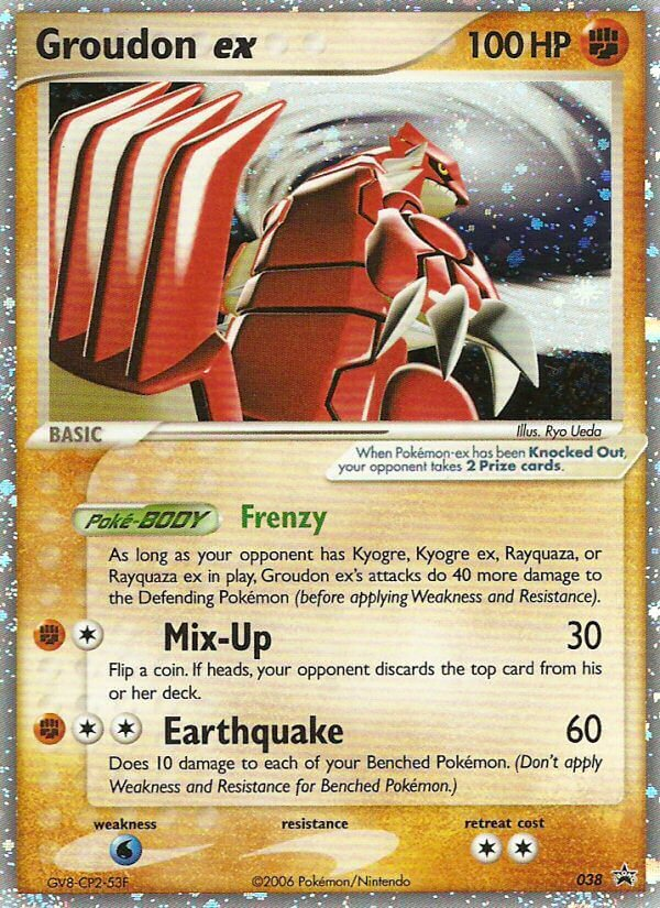 Groudon ex 038 Nintendo Black Star Promos