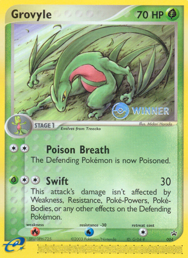 Grovyle 004 Nintendo Black Star Promos