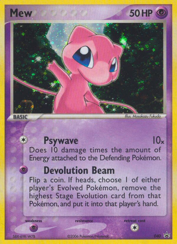 Mew 040 Nintendo Black Star Promos