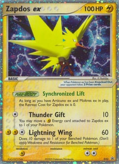 Zapdos ex 033 Nintendo Black Star Promos