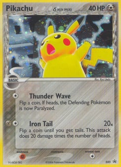 Pikachu δ 035 Nintendo Black Star Promos