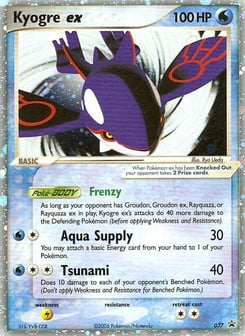 Kyogre ex 037 Nintendo Black Star Promos