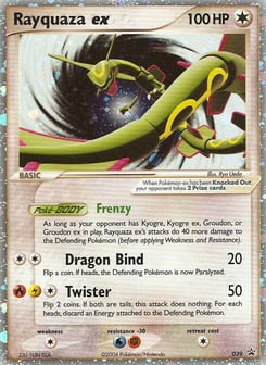 Rayquaza ex 039 Nintendo Black Star Promos