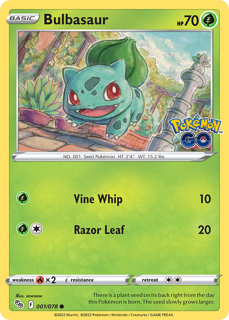 Bulbasaur 001/078 Pokémon GO