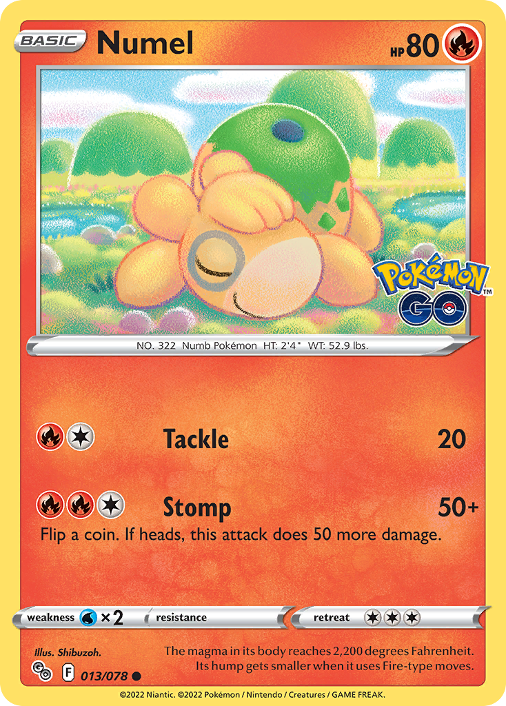 Numel 013/078 Pokémon GO