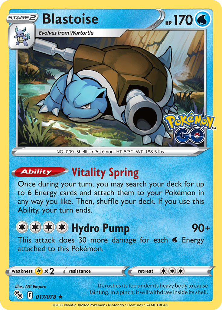 Blastoise 017/078 Pokémon GO
