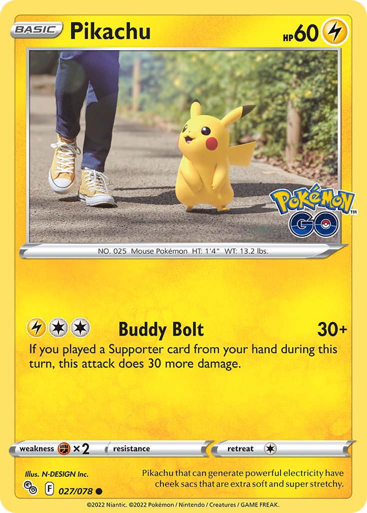 Pikachu 027/078 Pokémon GO
