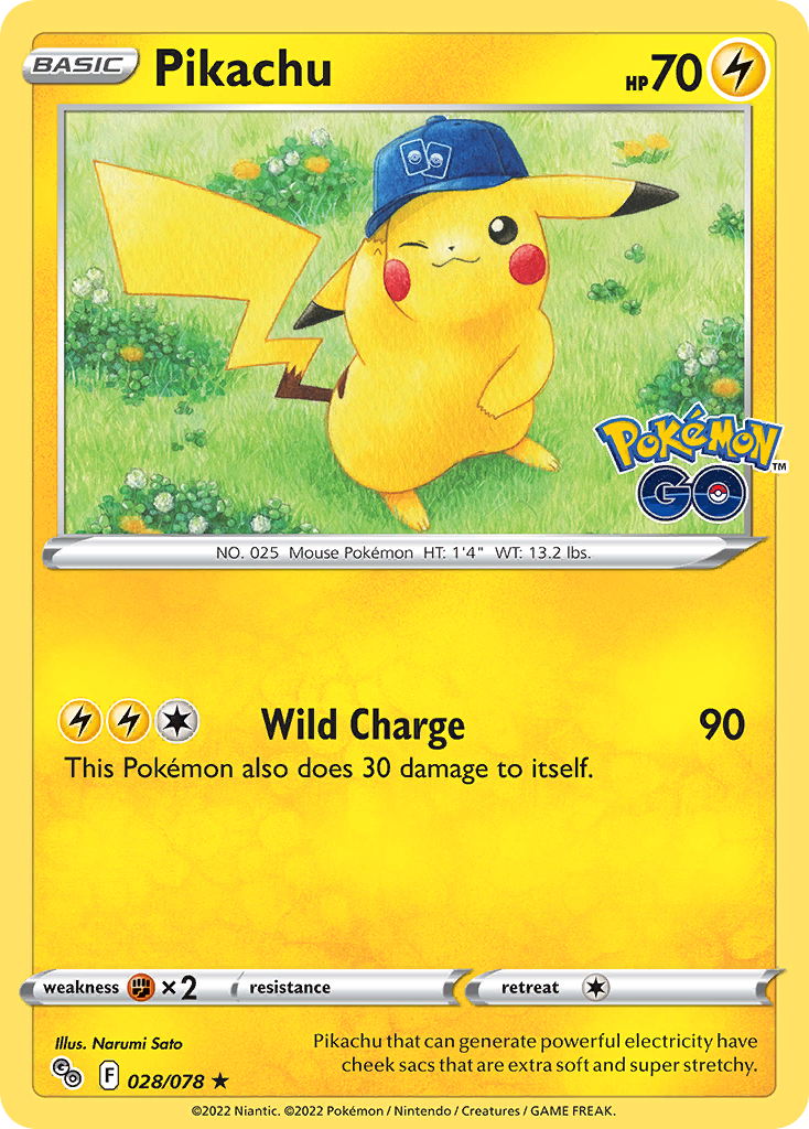 Pikachu 028/078 Pokémon GO