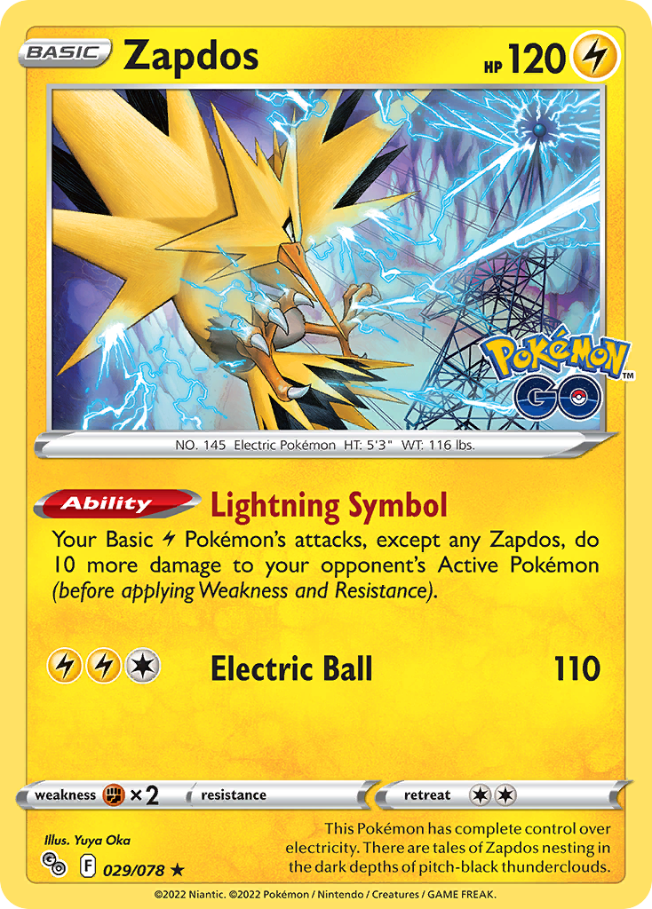Zapdos 029/078 Pokémon GO