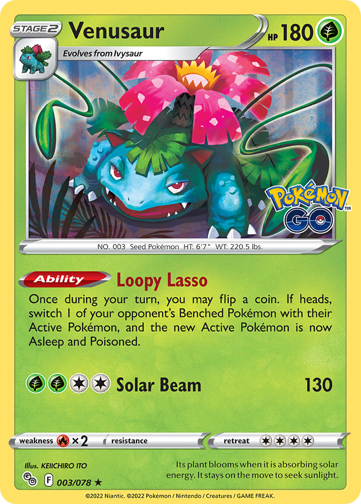Venusaur 003/078 Pokémon GO