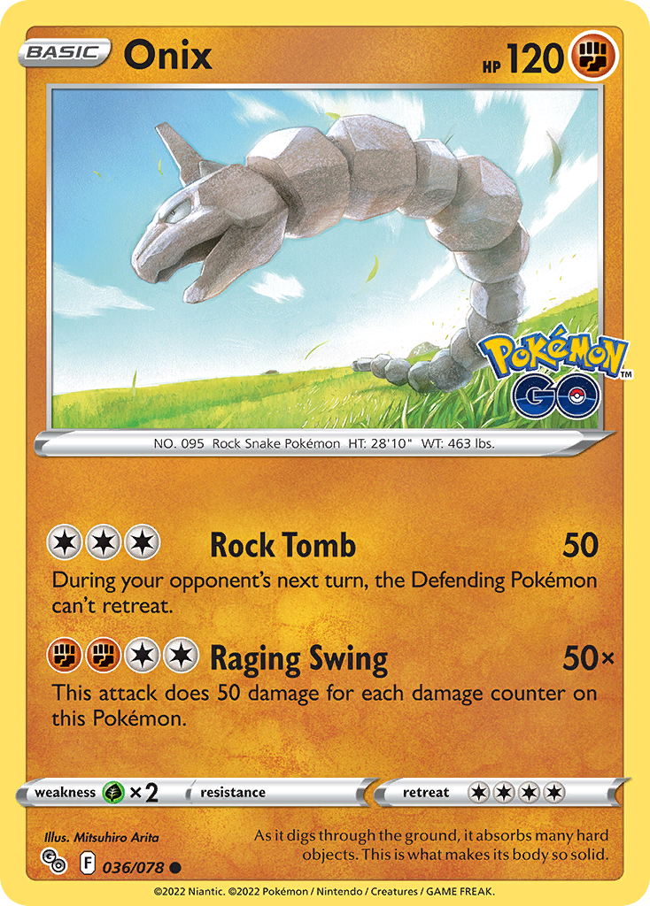 Onix 036/078 Pokémon GO