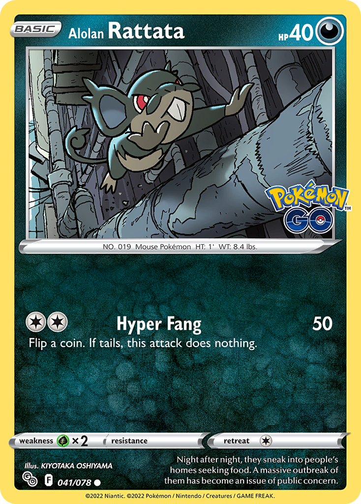 Alolan Rattata 041/078 Pokémon GO