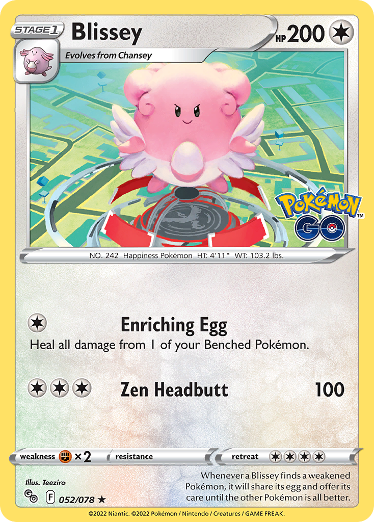 Blissey 052/078 Pokémon GO