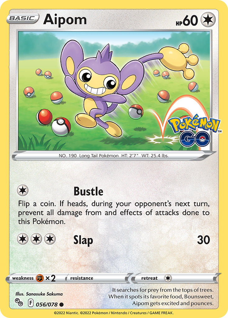 Aipom 056/078 Pokémon GO